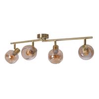 Deckenleuchte Libby Messingfarbe max. 40 Watt - Messingfarben, Design, Glas/Metall (80/80/20cm) - Näve