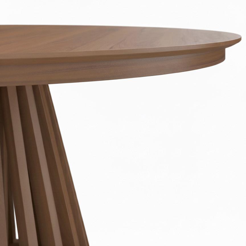 UTDRAGBART BORD ENNIO - valnötsfärgad, Modern, metall/trämaterial (120-200/120/75cm) - Bessagi Home