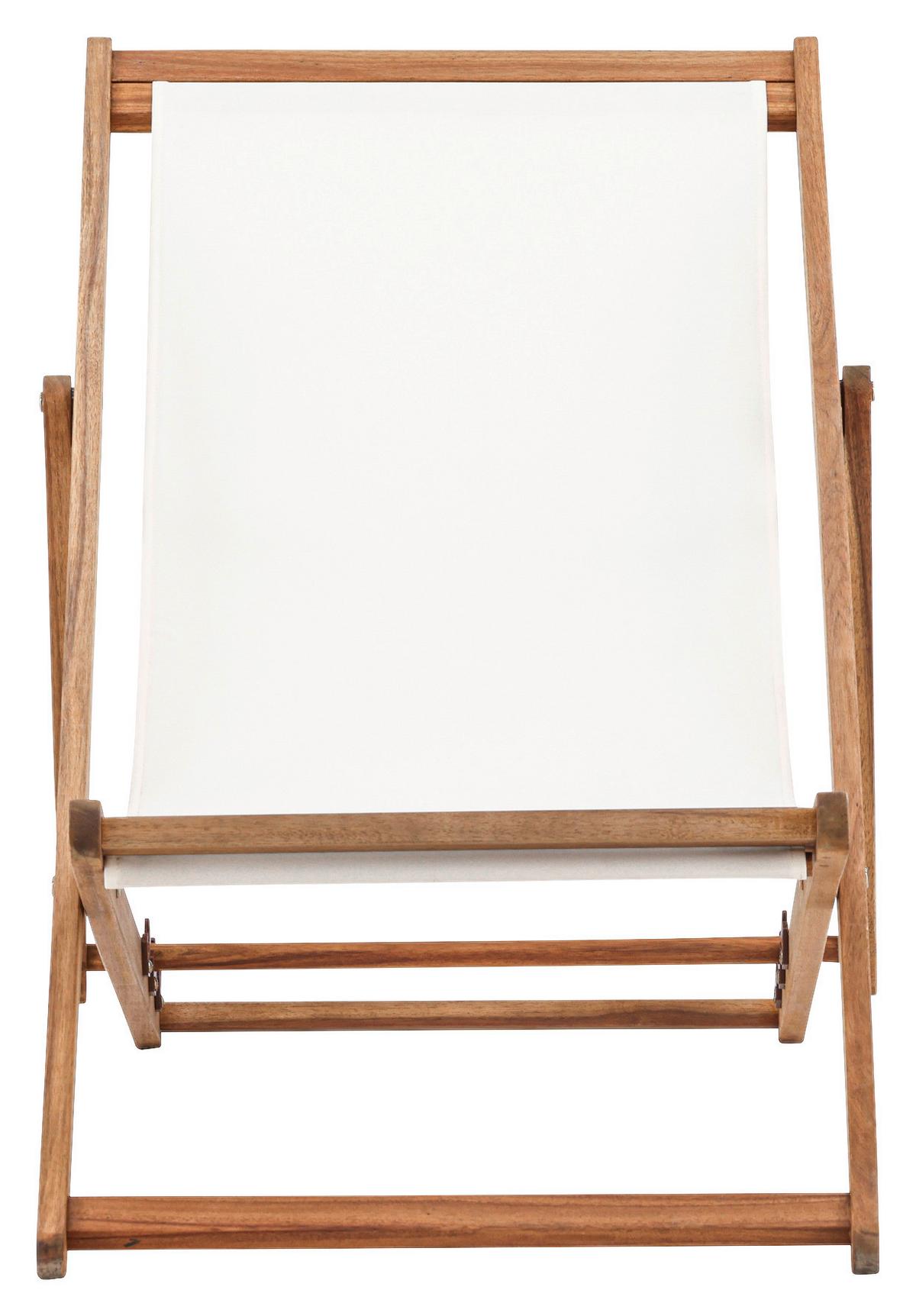 STRANDSTUHL PEACHY - Beige/Naturfarben, KONVENTIONELL, Holz/Textil (57/80/105cm) - Gardenson
