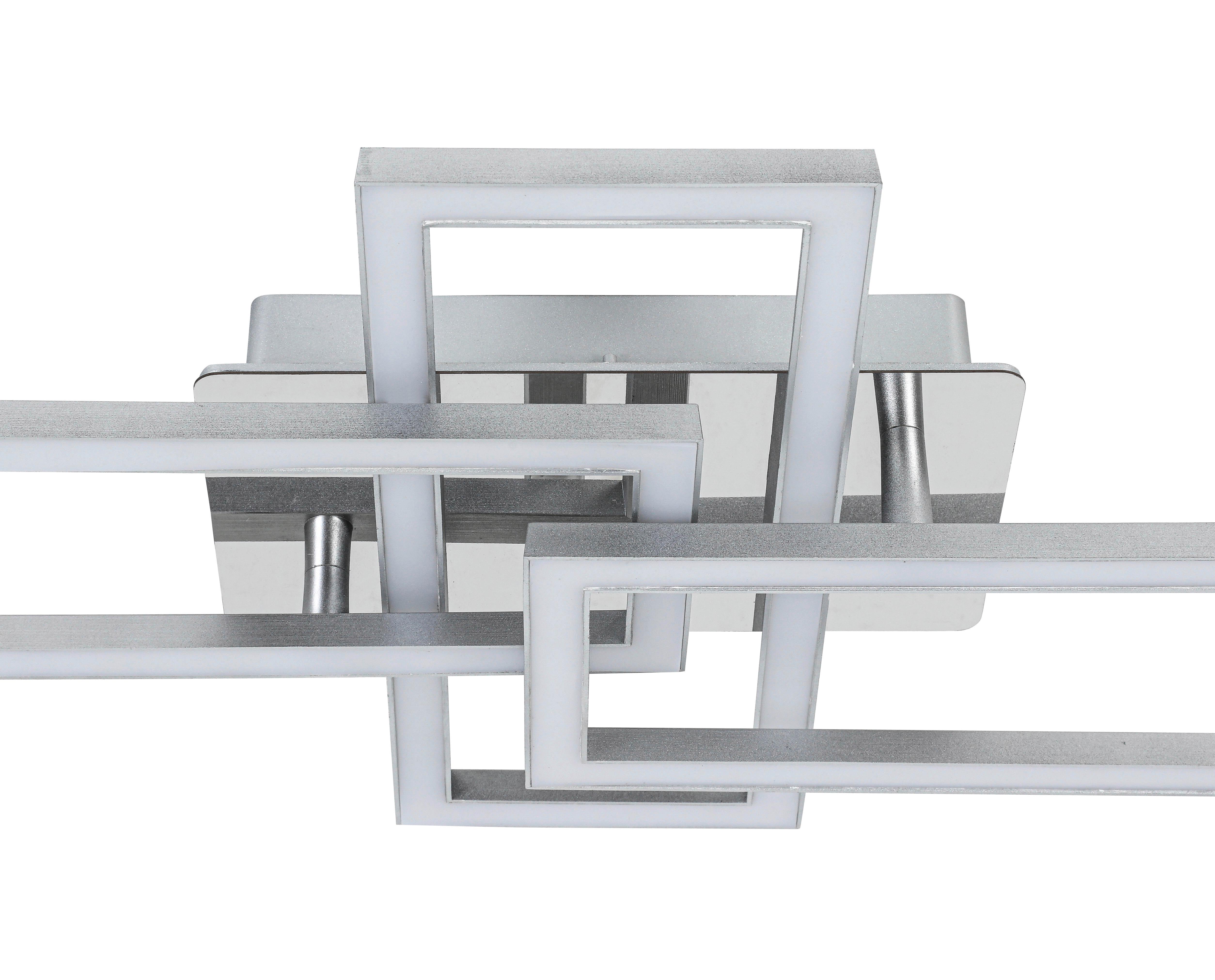 LED-TAKLAMPA OMIE - kromfärg/silver, Modern, metall/plast (63,5/34/8cm) - Mömax