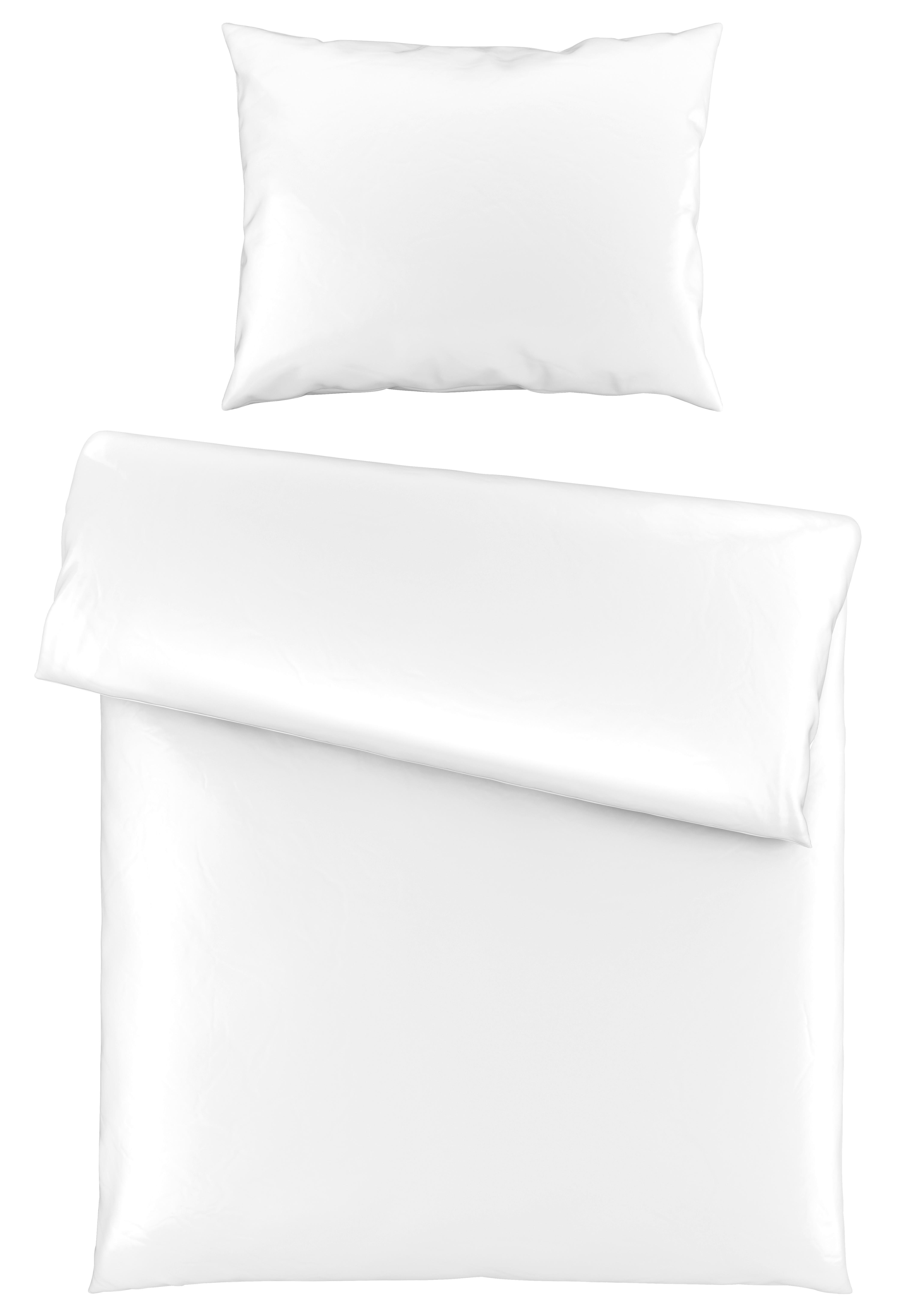 Bettwäsche Victoria XL Weiß ca. 140x220cm - Weiß, MODERN, Textil (140/220cm) - Mömax