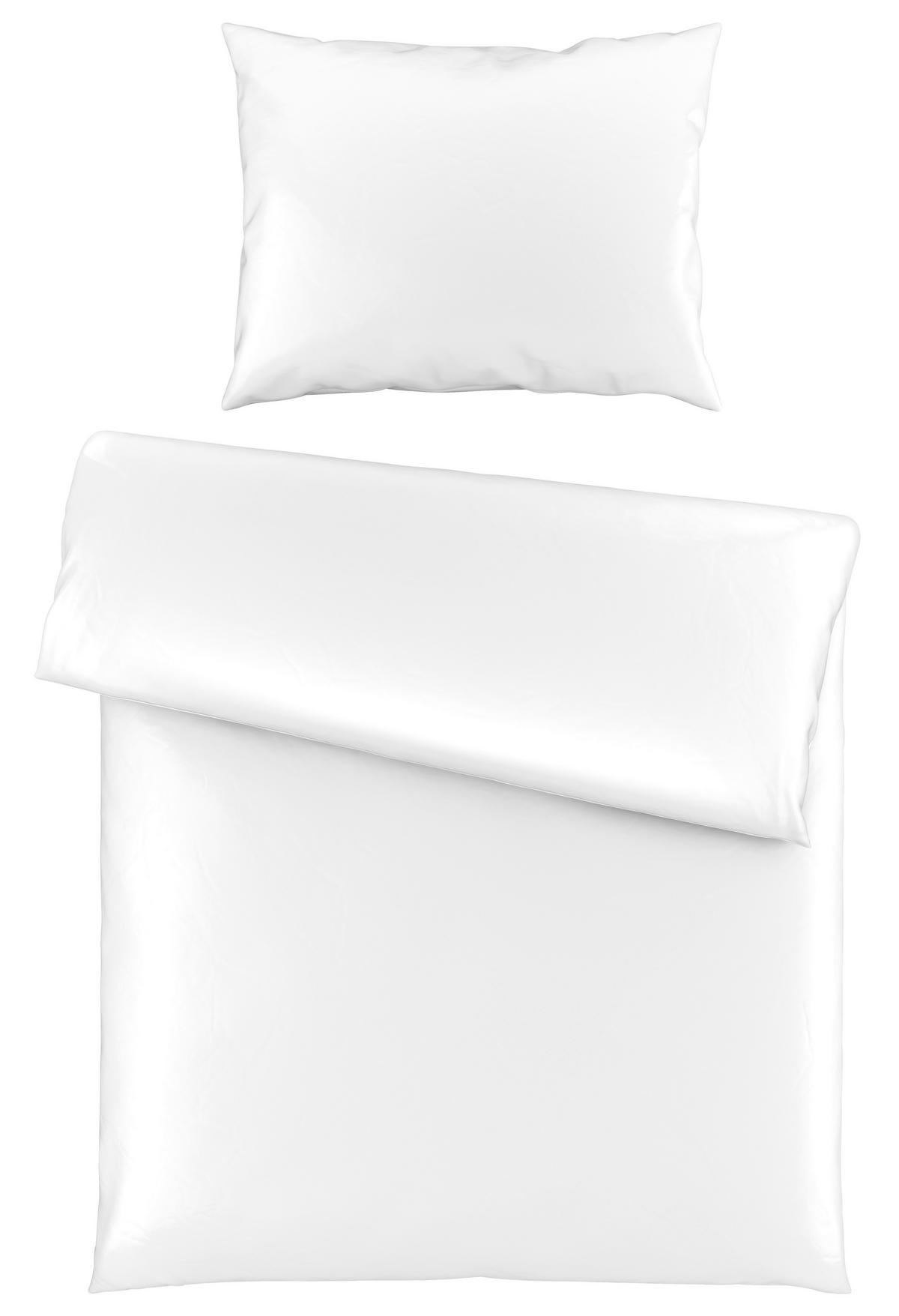 Bettwäsche Victoria XL Weiß ca. 140x220cm - Weiß, MODERN, Textil (140/220cm) - Mömax