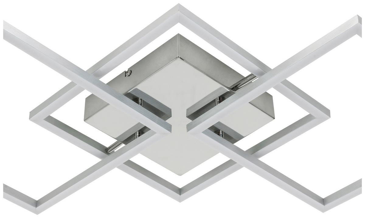 Stropna Led-svetilka Olpü - barve aluminija, Moderno, kovina/umetna masa (72,4/35,4/5,2cm) - Modern Living
