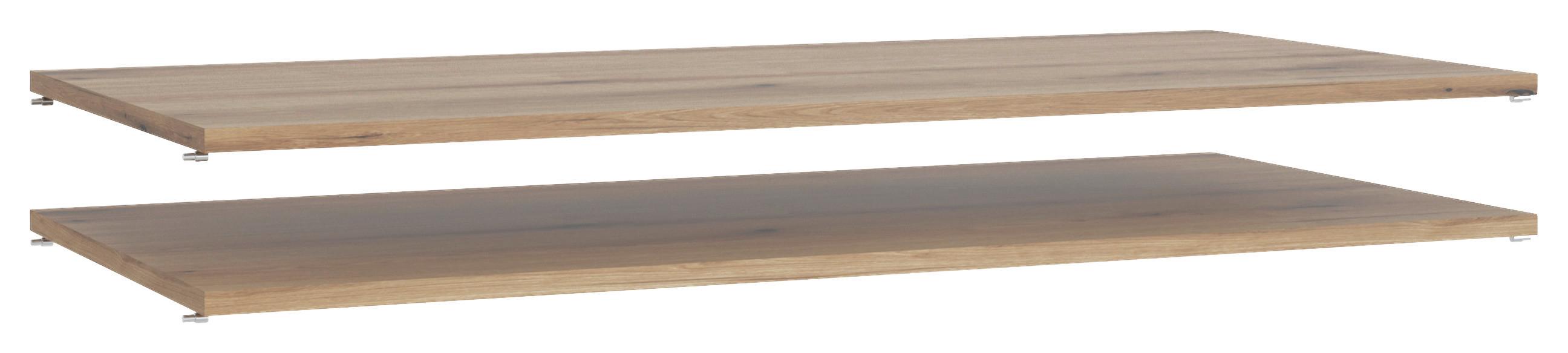 Set Polica 2/1 Dodatna Oprema - boje hrasta, Moderno, drvni materijal (102,9/1,6/47,7cm)