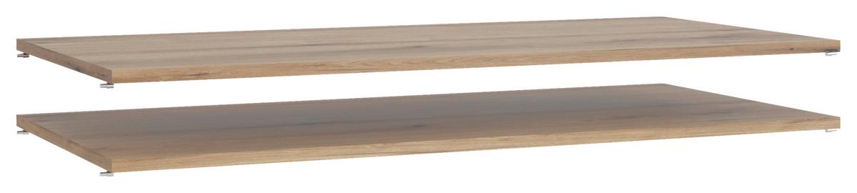 Set Polica 2/1 Dodatna Oprema - boje hrasta, Moderno, drvni materijal (102,9/1,6/47,7cm)