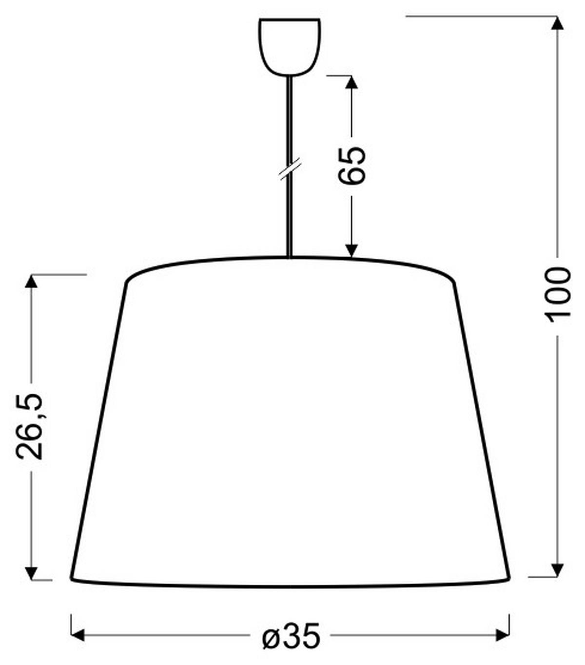 Viseća Svjetiljka Platino - srebrne boje, Design, metal (35/35/100cm)