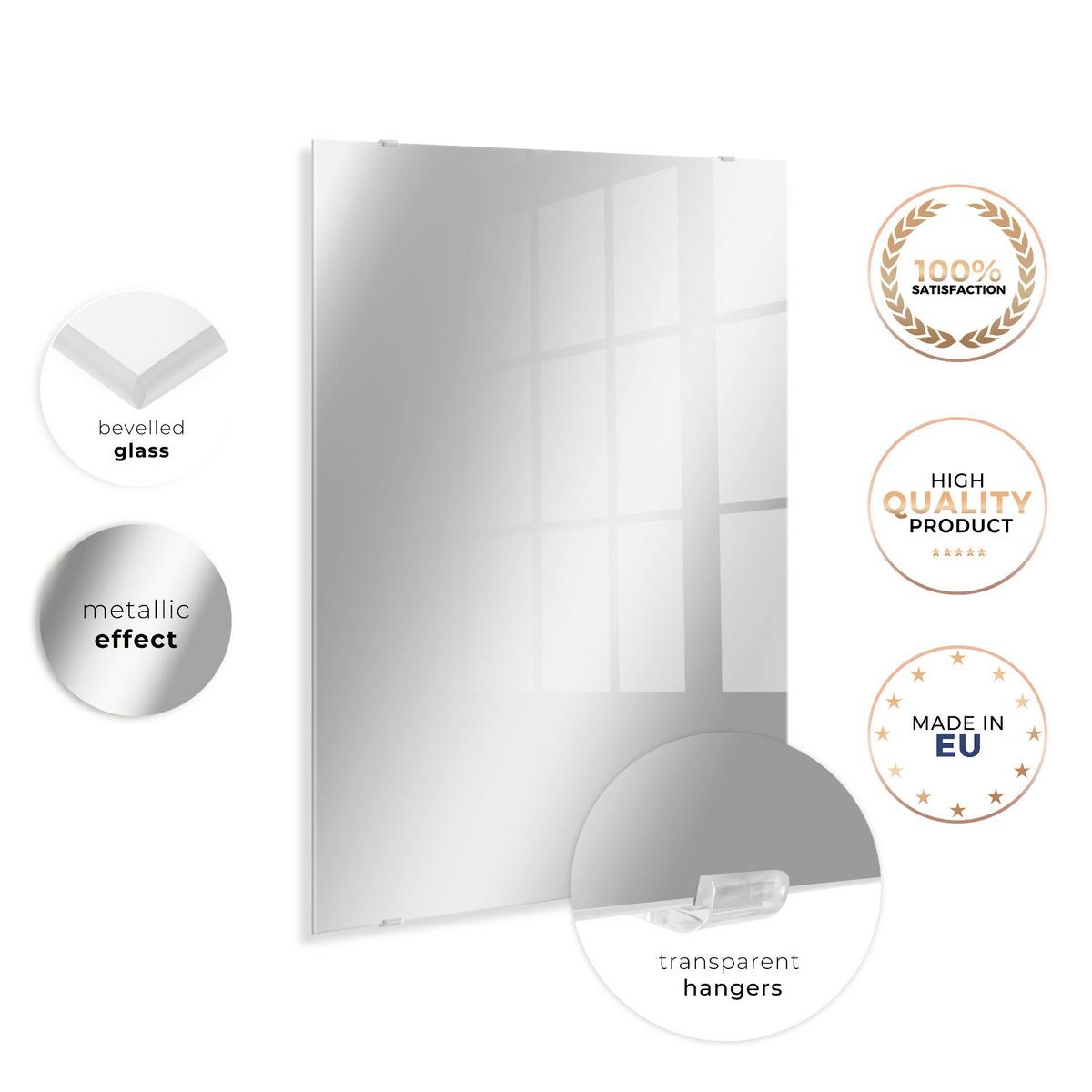 Glasbild Multicolor ca. 70x100cm - Multicolor, Basics, Glas/Papier (70/100cm)