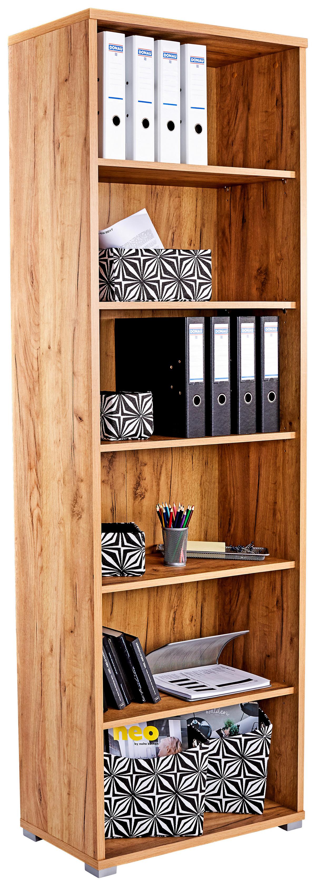 Raft pentru documente Profi - culoare lemn stejar, Modern, material pe bază de lemn (75/220/35cm) - Modern Living