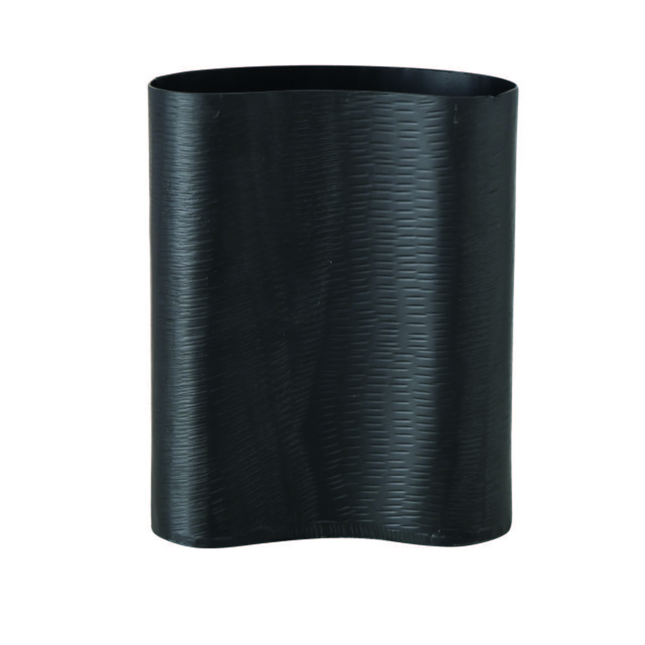 Vase Resvik in Schwarz - Schwarz, MODERN, Metall (18/8/22cm)