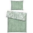 Bettwäsche Miamileaf Wende 140x200cm - Grün, KONVENTIONELL, Textil (140/200cm) - Mömax modern living