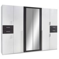 Ormar S Klasičnim Vratima Vegas - bijela/boje grafita, Basics, drvni materijal (270/208/58cm) - Modern Living