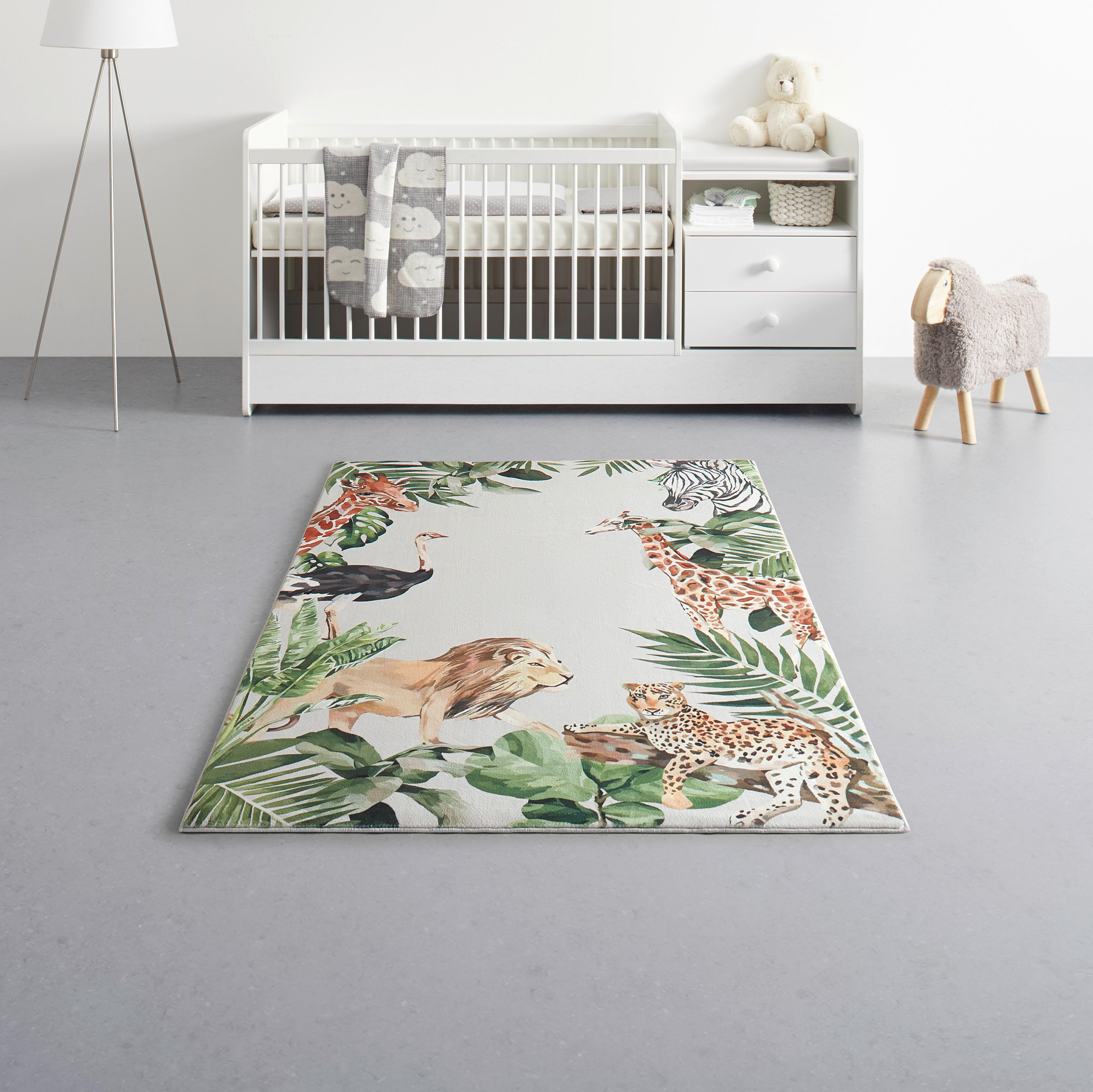 Kinderteppich Tierwelt Multicolor ca. 120x170cm - Multicolor, Textil (120/170cm) - Mömax