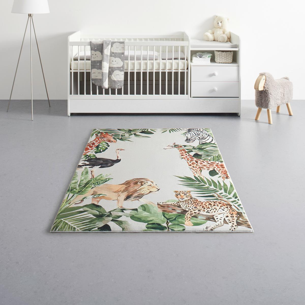 Kinderteppich Tierwelt Multicolor ca. 120x170cm - Multicolor, Textil (120/170cm) - Mömax