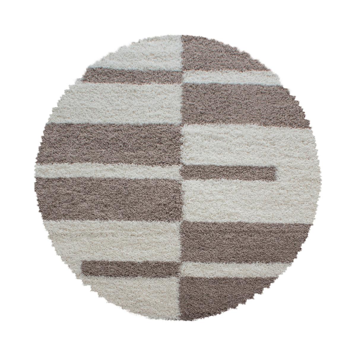Hochflorteppich Gala Beige Ø ca. 160cm - Beige, Design, Textil (160/160cm) - Novel