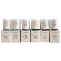 Illatgyertya Üvegben Sandy - fehér, Üveg/textil (7,9/9,7cm) - Mömax