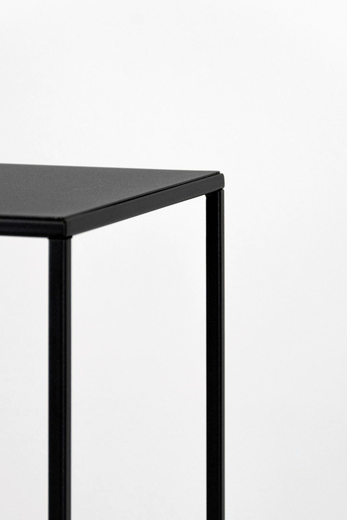 Blumenständer Schwarz - Schwarz, Basics, Metall (19/77/19cm)