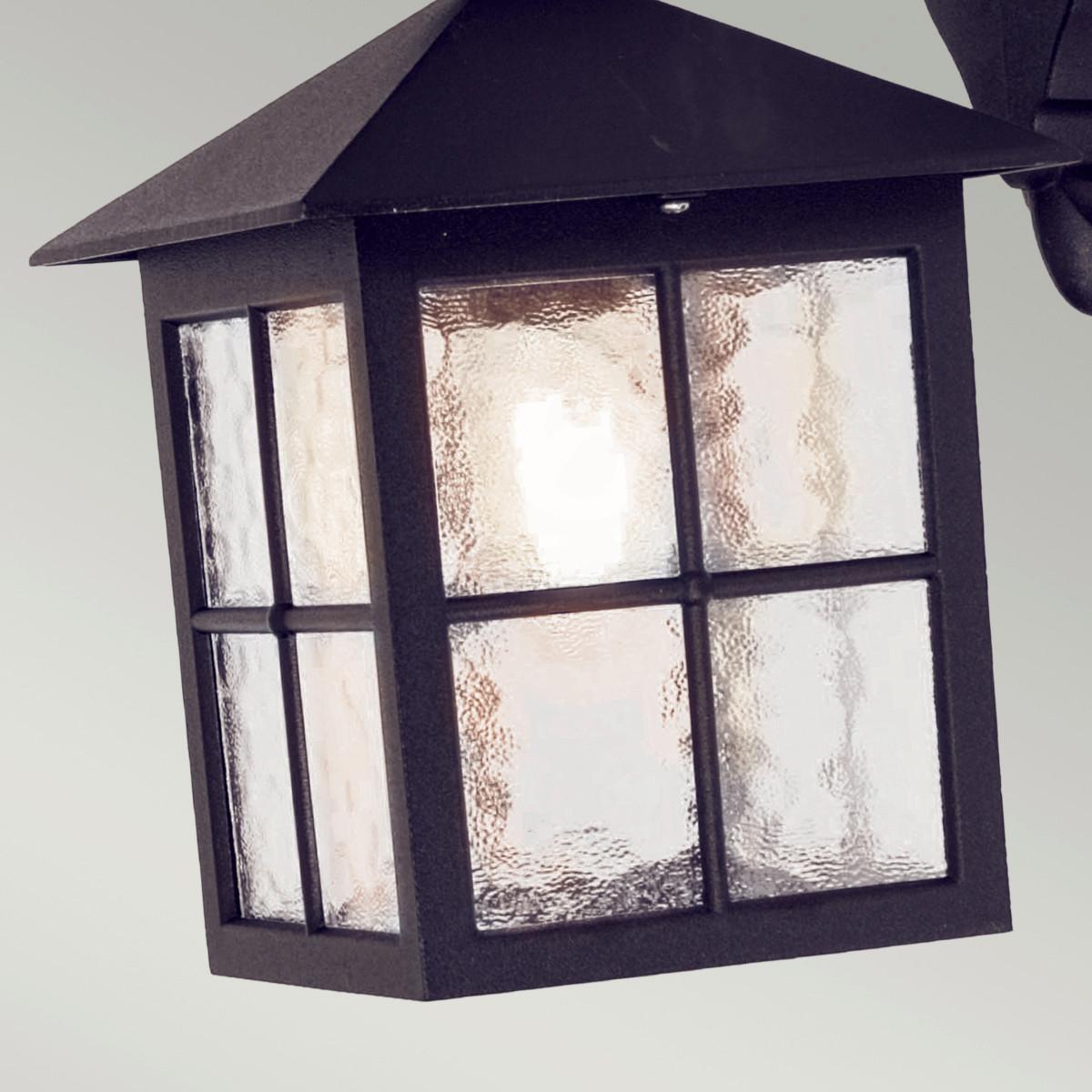 Vanjska Zidna Svjetiljka Crna Boja - crna, Konvencionalno, staklo/metal (18.5/33.5/23.7cm)