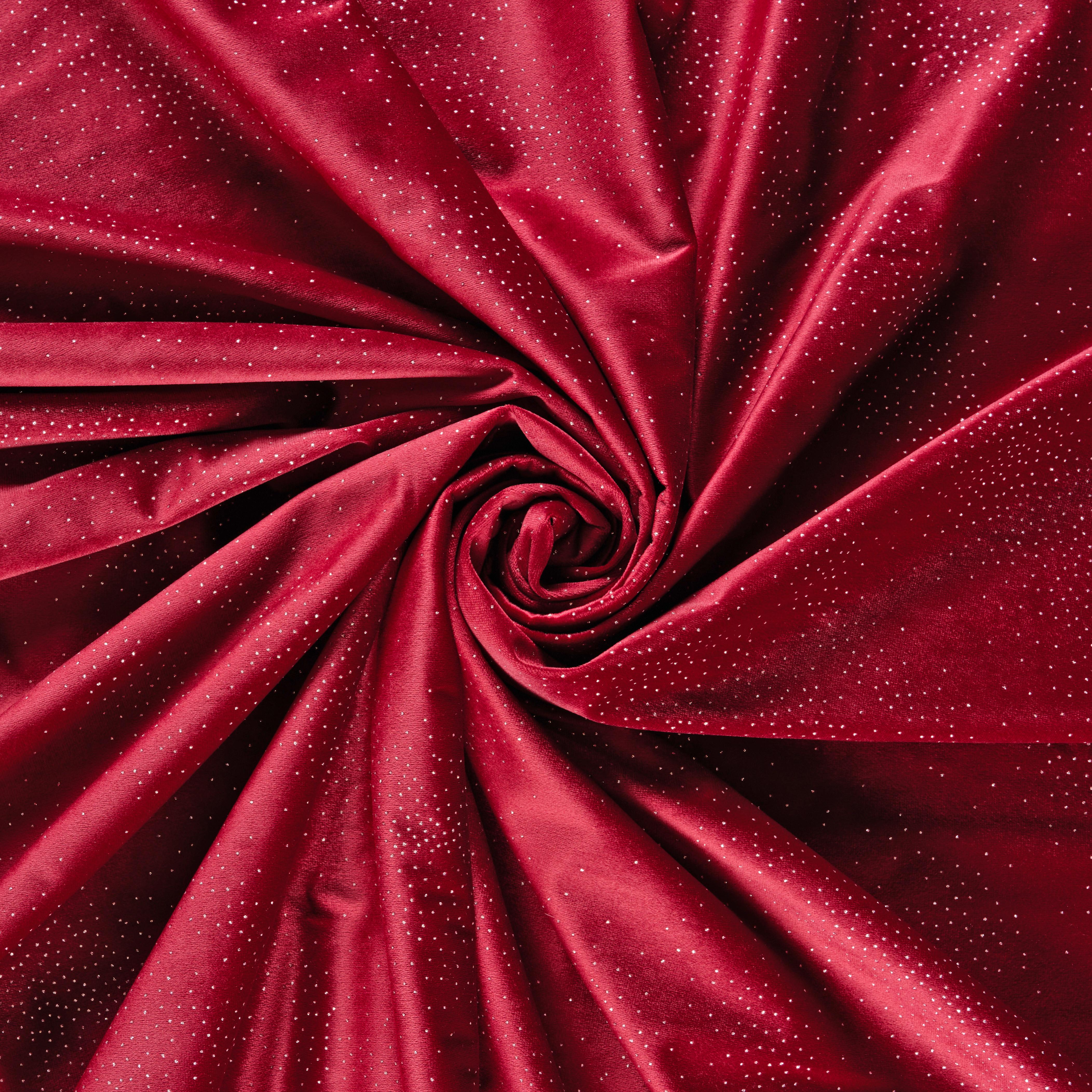 GARDINLÄNGD LUCIA - röd, textil (140/245cm) - Mömax