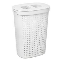 Coș de rufe clasic Seoul - alb, Modern, plastic (46/34/64cm) - Premium Living