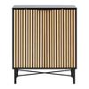 COMMODE MADRID -EXKLUSIV- - Natuurlijke kleuren/Zwart, Modern, Houtcomposiet/Hout (76/90/35cm) - Mömax
