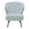 FÅTÖLJ FLORIS -TREND- - Graublau/svart, Romantik / Lanthus, metall/trä (67/77/73cm) - Mömax