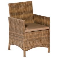 Set Vrtnih Stolov Treviso, Blazine - naravne barve, Moderno, kovina/umetna masa (57/87,5/54cm) - Gardenson