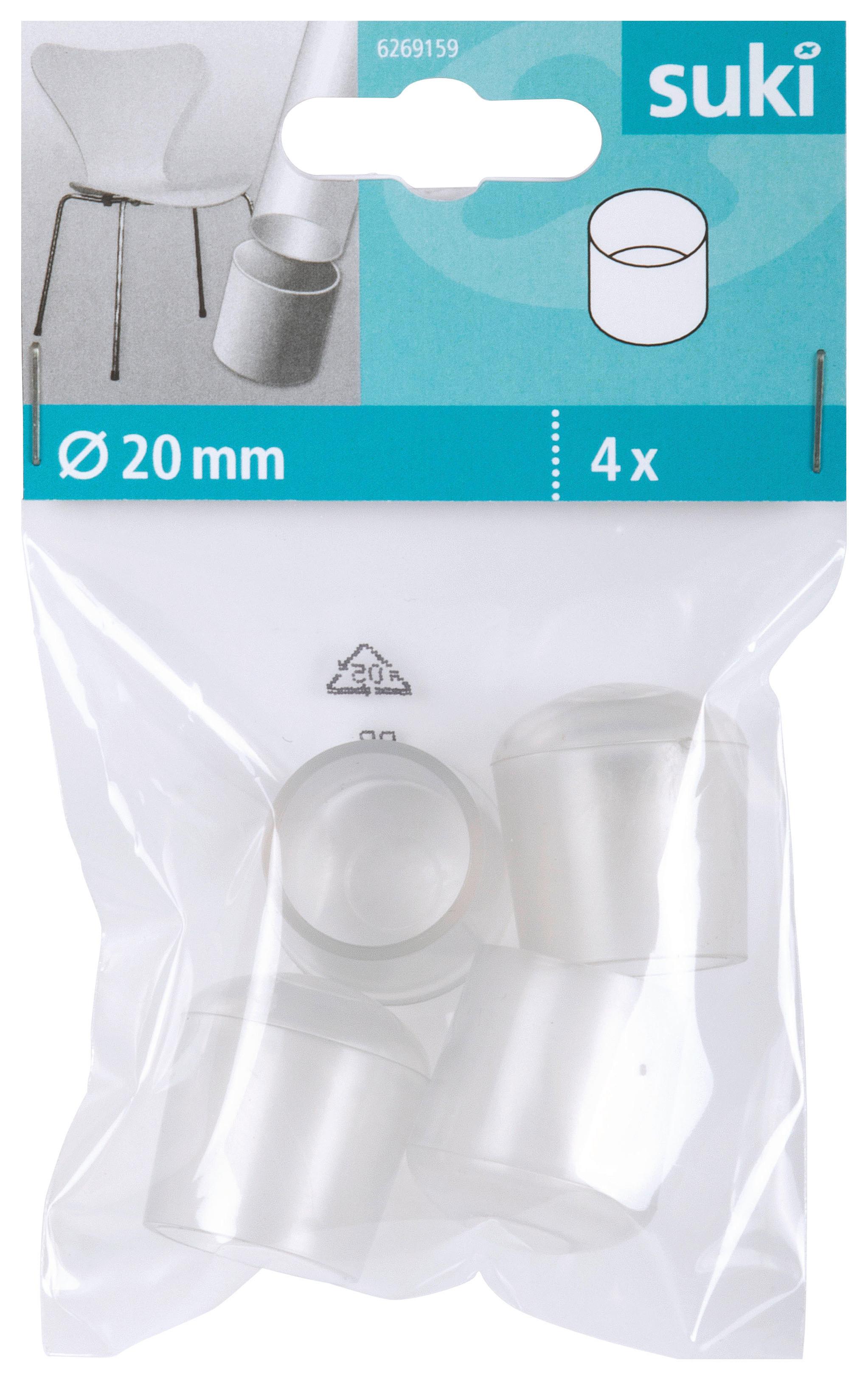 Székláb Védő Átm: 20mm, 4db - áttetsző, műanyag (2cm) - Suki