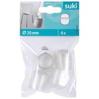 Székláb Védő Átm: 20mm, 4db - áttetsző, műanyag (2cm) - Suki