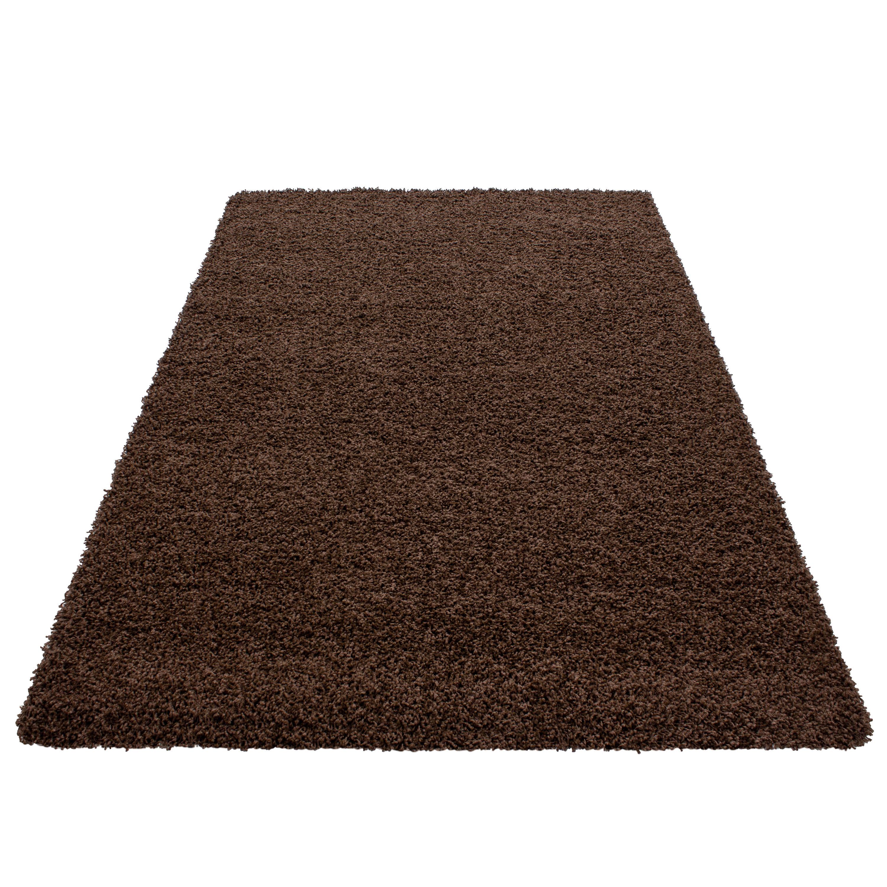Preproga Z Visokim Florom Life, Rjava, 140x200cm - rjava, Konvencionalno, tekstil (140/200cm) - Novel