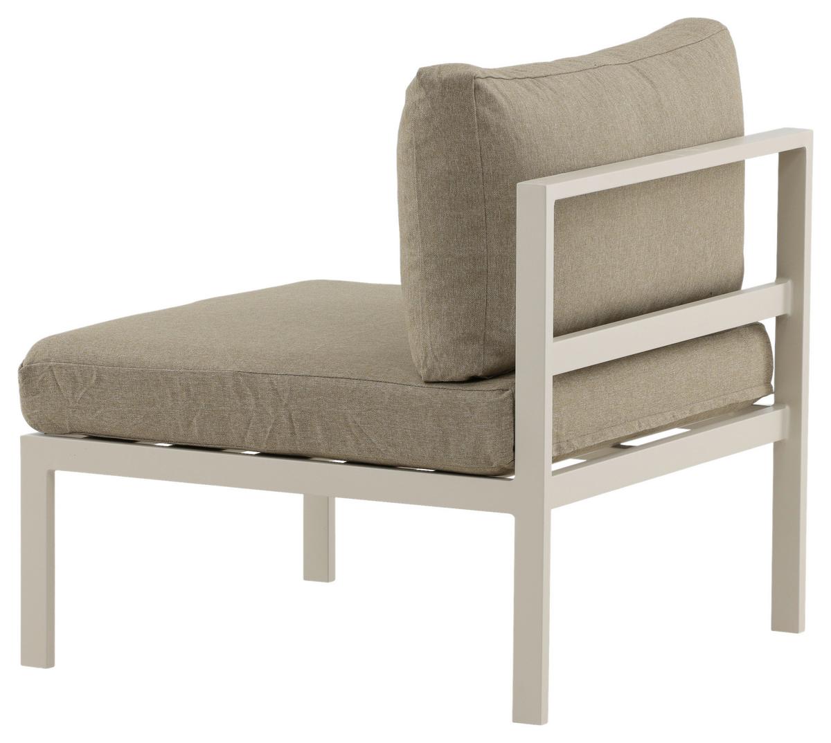LOUNGESESSEL COPACABANA - Beige/Grau, KONVENTIONELL, Metall (70/65/74cm) - Gardenson