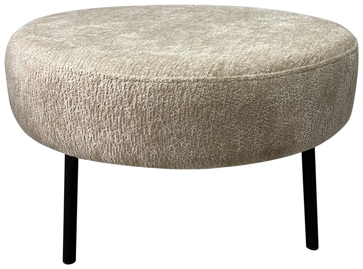 Tabure Clyde - bež/crna, Moderno, drvni materijal/metal (56/32/56cm) - Mömax