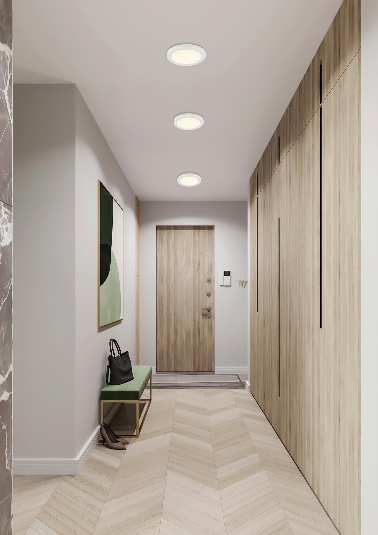Led Mennyezeti Lámpa Lasse - fehér, Konventionell, műanyag (12,6/1,8cm) - Modern Living