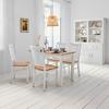 MATBORD ANTALIA - vit/naturfärgad, Modern, trä (120/75/60cm) - Bessagi Home