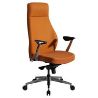 CHEFSESSEL SPM1.449 - Silberfarben/Braun, Design, Kunststoff/Textil (74/125/74cm) - MID.YOU