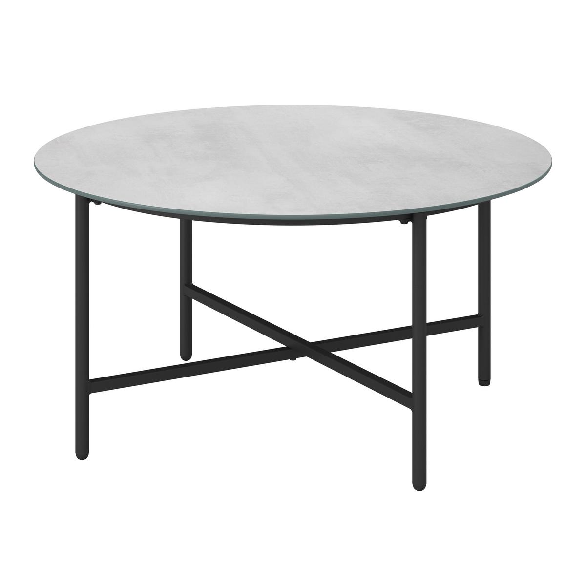 KOMPLET MEBLI TARASOWYCH BERRY - jasnoszary/czarny, Modern, metal/tkanina (167/59/89cm) - Bessagi Garden