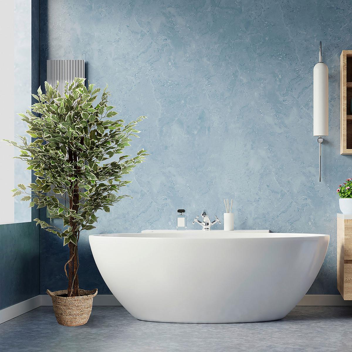 Umetna Rastlina Ficus - črna/zelena, Basics, umetna masa (80/165/80cm) - MID.YOU