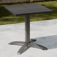 Masă Florian 1 - negru, Basics, plastic/metal (66/66/72cm) - Mömax