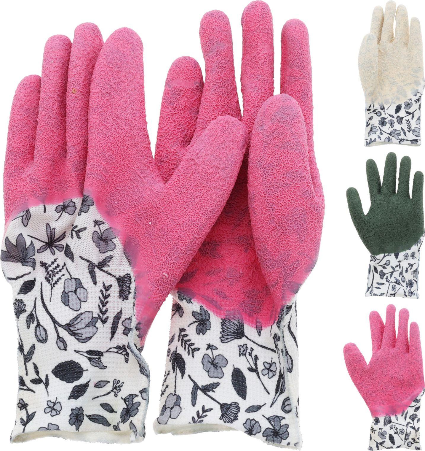 Kertészkesztyű Garden - pink/fekete, Basics, textil