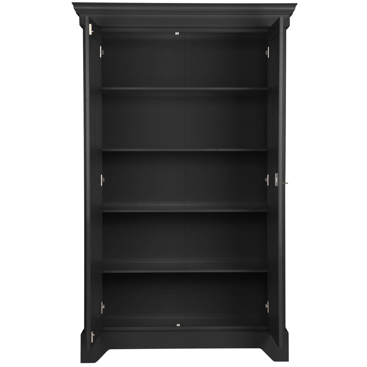 Schrank Isabel Schwarz - Schwarz, Design, Holz/Metall (118/191/47cm) - Livetastic