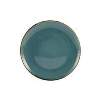 Desszertes Tányér Linen - kék, kerámia (22/22/2,5cm) - Premium Living