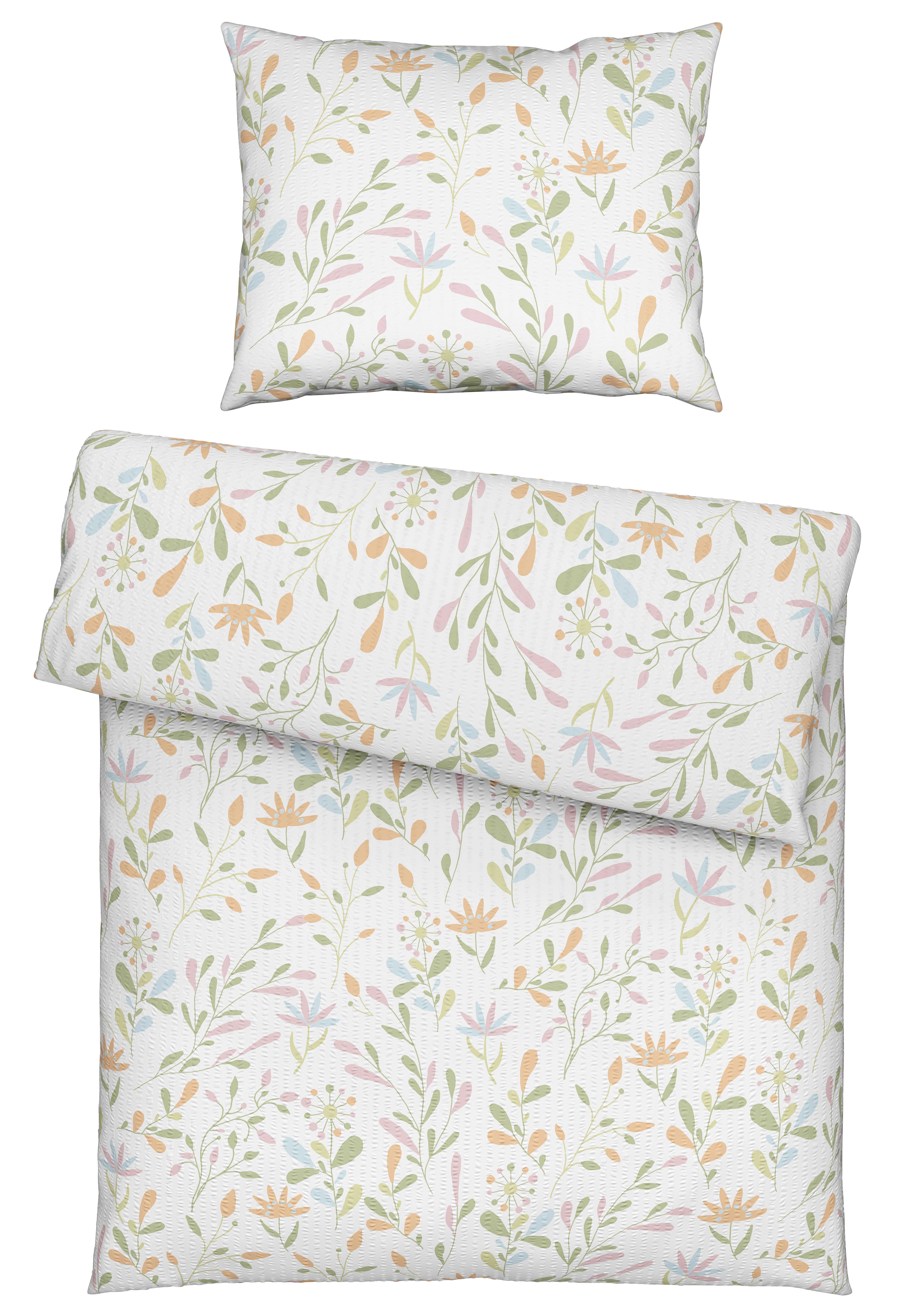 Ágyneműhuzat-garnitúra Marina - fehér, Konventionell, textil (140/200cm) - Mömax