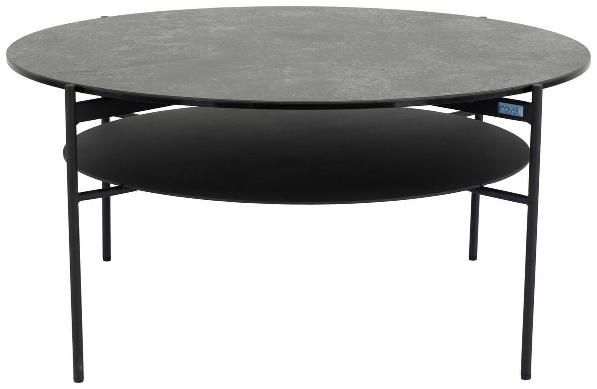 STOLIK KAWOWY FLASH -EXKLUSIV- - czarny, Design, metal/szkło (85/85/41cm) - Novel