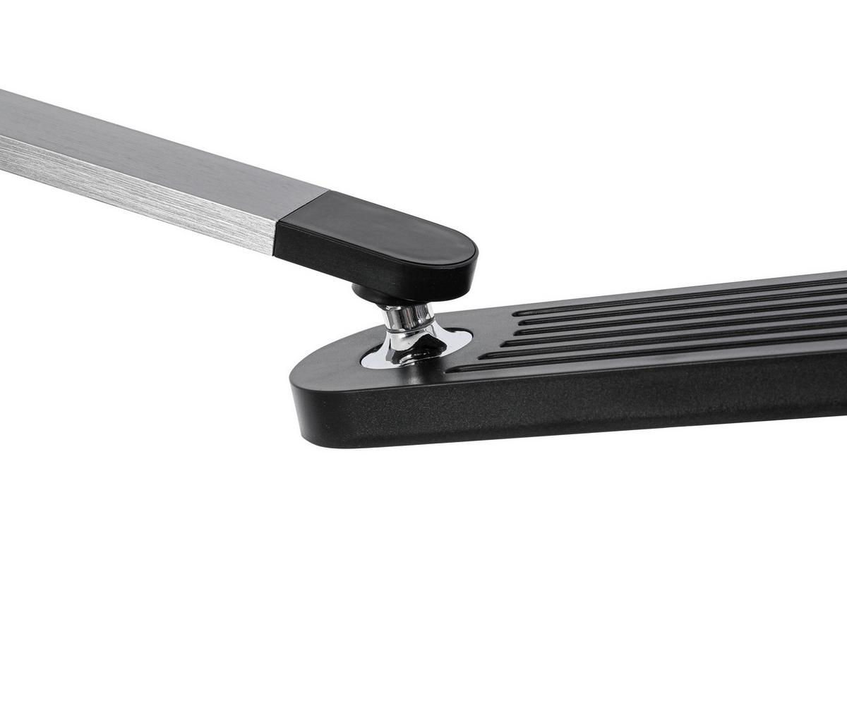 Led-svetilka Za Pisalno Mizo Rink - črna/barve aluminija, Moderno, kovina/umetna masa (37/20/40-70cm) - Mömax