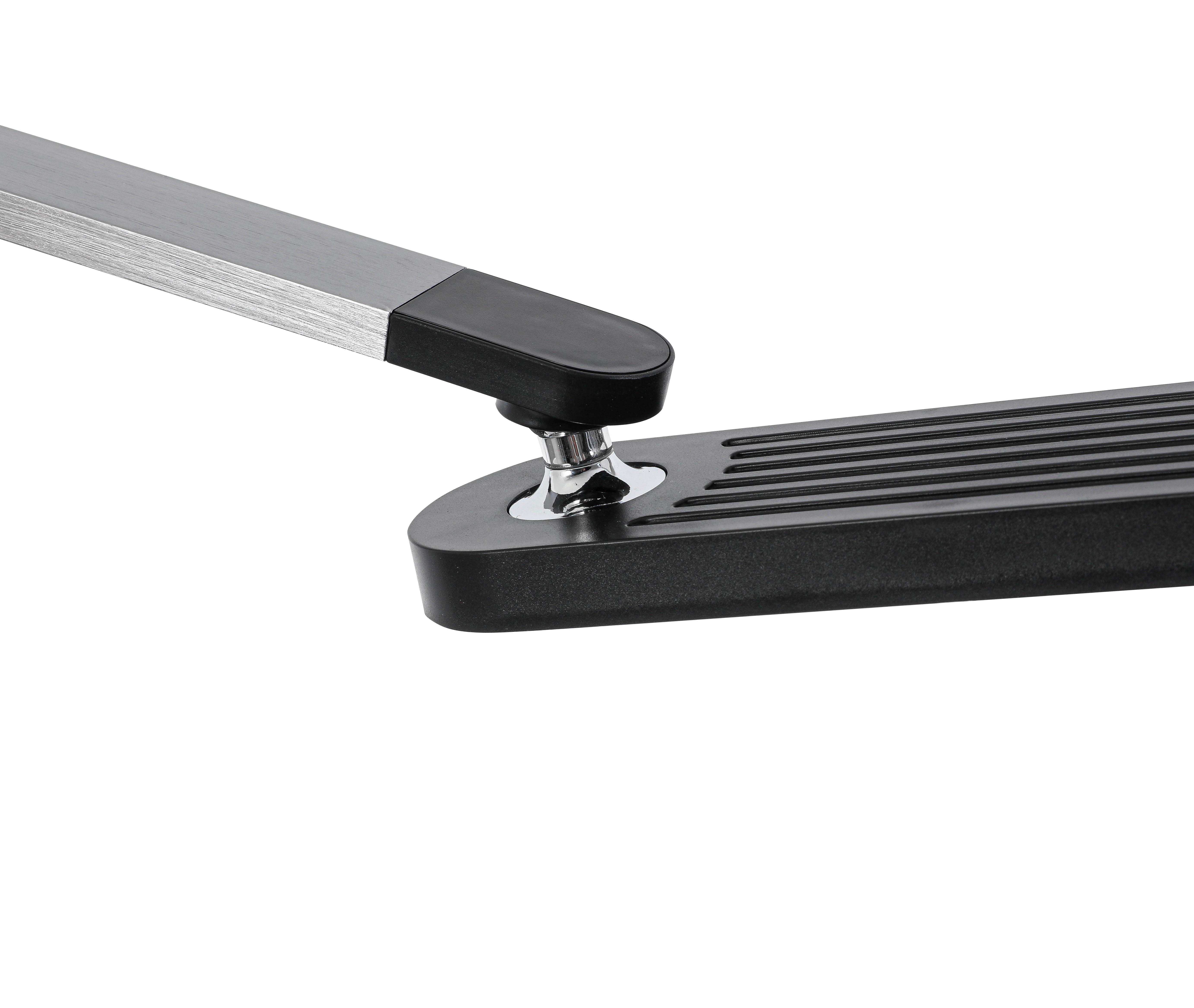 LED-SKRIVBORDSLAMPA RINK - aluminiumfärg/svart, Modern, metall/plast (37/20/40-70cm) - Mömax