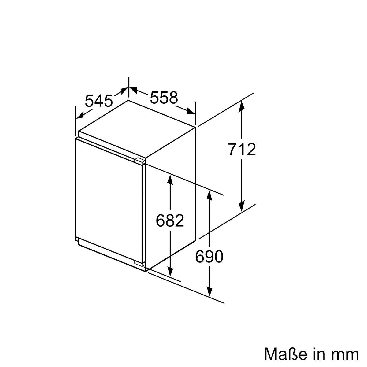Gefrierschrank GIV11AFE0 Weiß - Weiß, MODERN, Metall (55,8/71,2/54,5cm) - Bosch