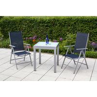 Vrtni Set Amalfi, 3-Delno, Modra - modra/srebrne barve, Moderno, kovina/tekstil - Gardenson
