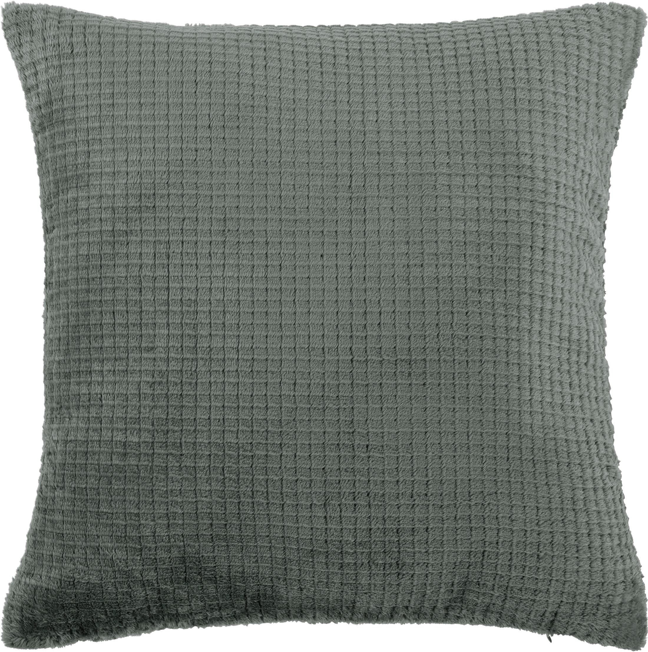 Kissenbezug Sissy Dunkelgrau ca. 45x45cm - Dunkelgrau, Textil (45/45cm)