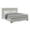 Box Krevet Maya C - svijetlo siva/crna, Moderno, drvni materijal/drvo (160/200cm) - Modern Living