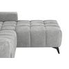 Wohnlandschaft Melbourne Grau - grå/svart, Modern, metall/trä (285/75-103/182cm) - Based