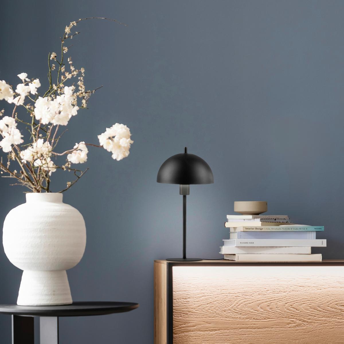 LAMPA STOŁOWA LED 11726-18 ALI - czarny, Design, tworzywo sztuczne/metal (18/18/33,5cm) - Schöner Wohnen